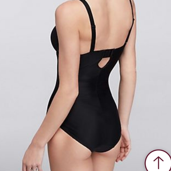 3/$30 36C Fiorentina Floral Lace Vintage Bodysuit - Picture 2 of 7